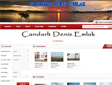 Tablet Screenshot of candarlidenizemlak.com